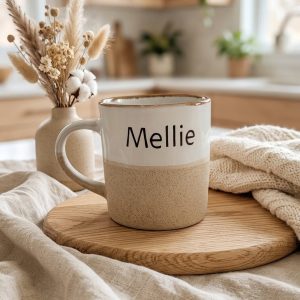Mug en Céramique Personnalisé Peint à la Main — Résistant au Lave-Vaisselle